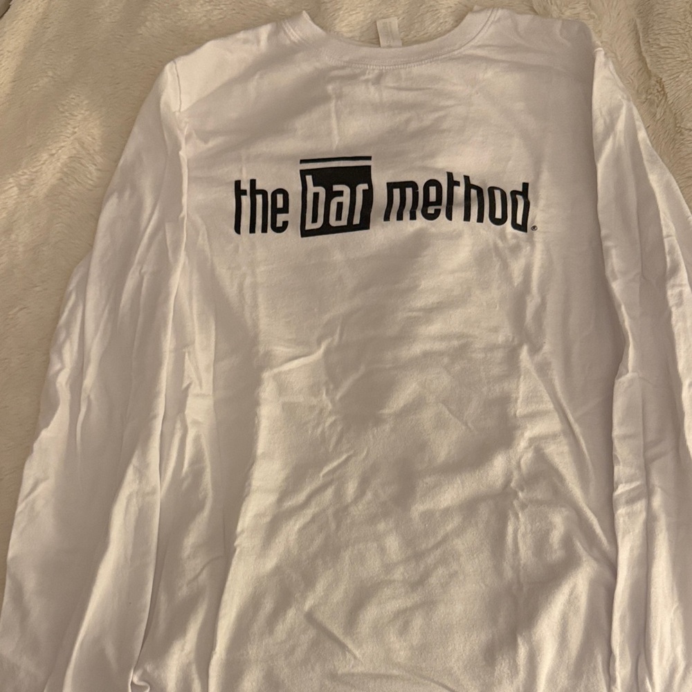 Bar Method White Long Sleeve T-Shirt